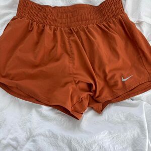 NIKE Athletic Running Medium Women's Orange Shorts Burnt Texas Exclusive Color